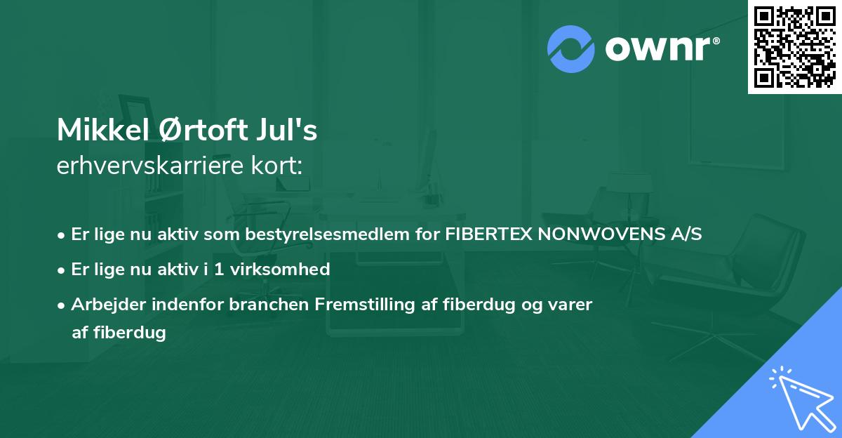 Mikkel Ørtoft Jul's erhvervskarriere kort