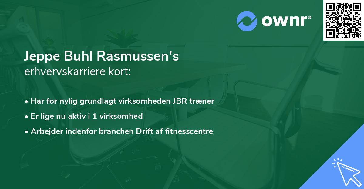 Jeppe Buhl Rasmussen's erhvervskarriere kort
