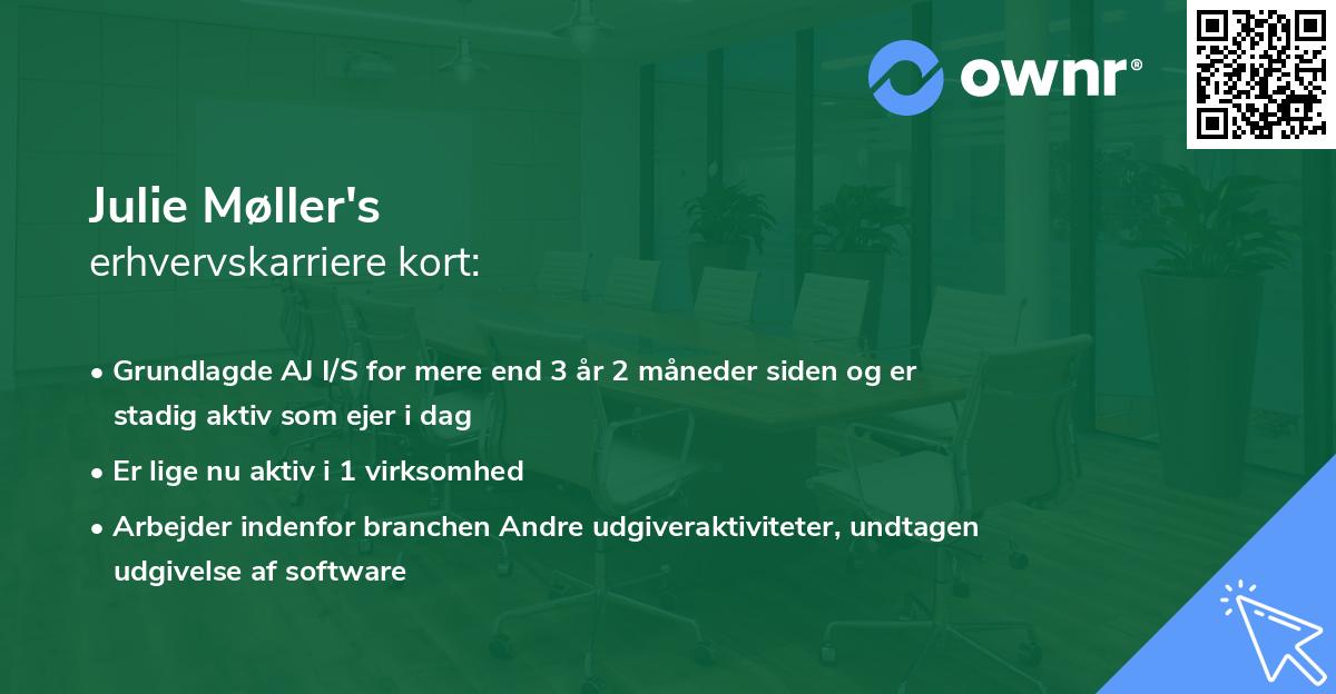 Julie Møller's erhvervskarriere kort